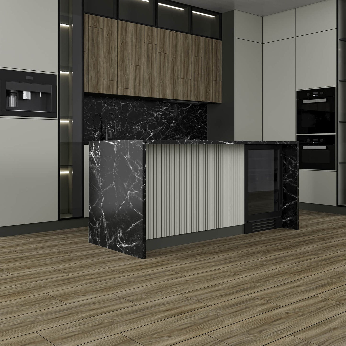     removable-greyish-brown-wood-grain-tiles-for-kitchen-floor-wall