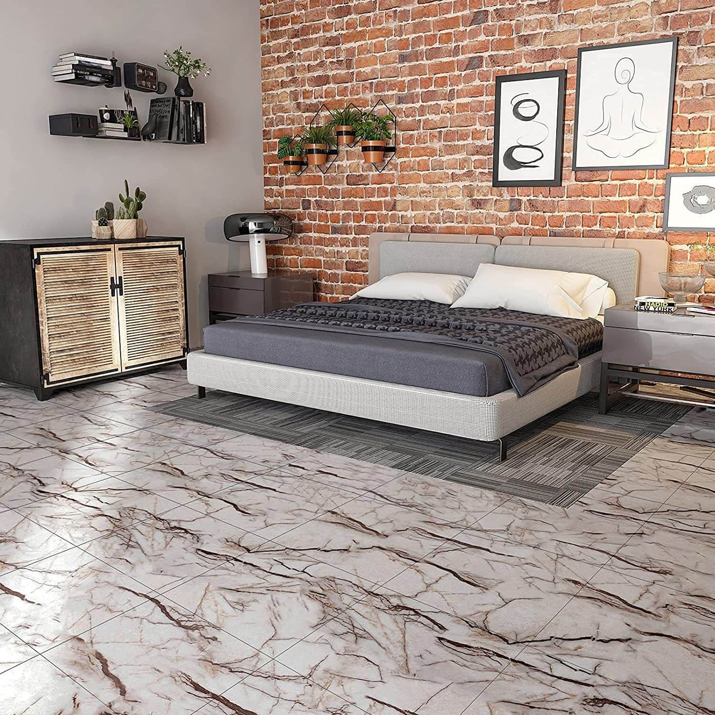    self-adhesive-floor-tiles-for-bedroom-cracked-grey-marble