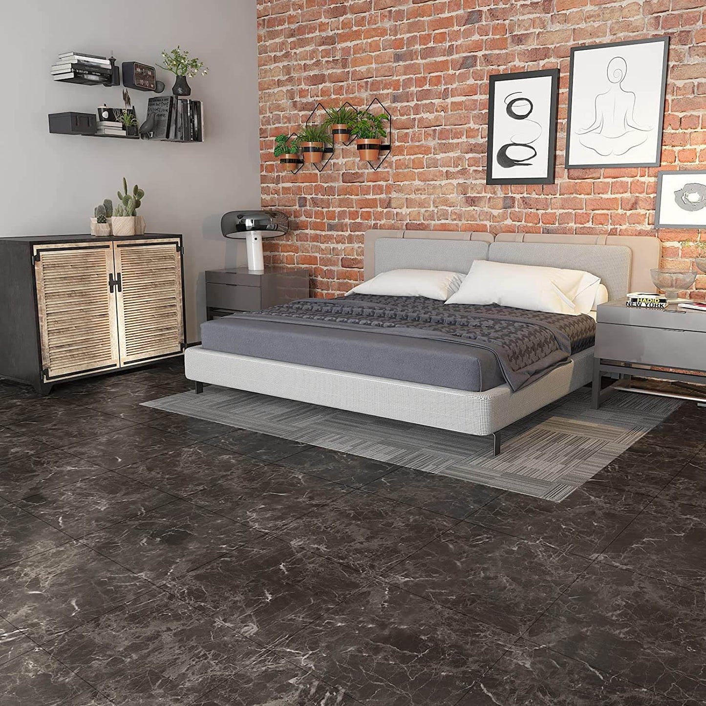 self-adhesive-floor-tiles-for-bedroom-light-black-marble