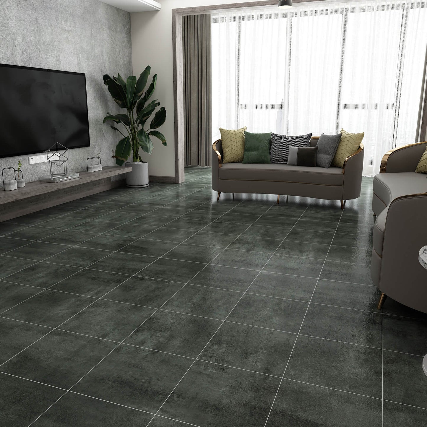     self-adhesive-vinyl-flooring-for-living-room-dark-grey-concrete