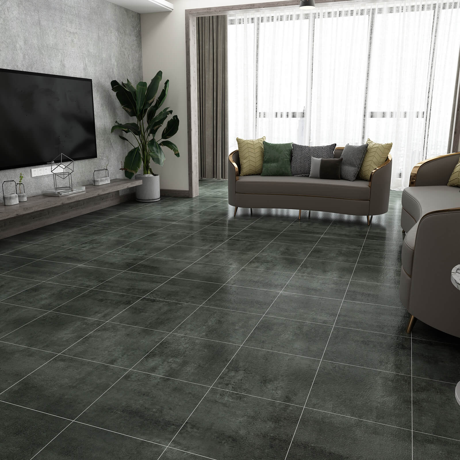     self-adhesive-vinyl-flooring-for-living-room-dark-grey-concrete