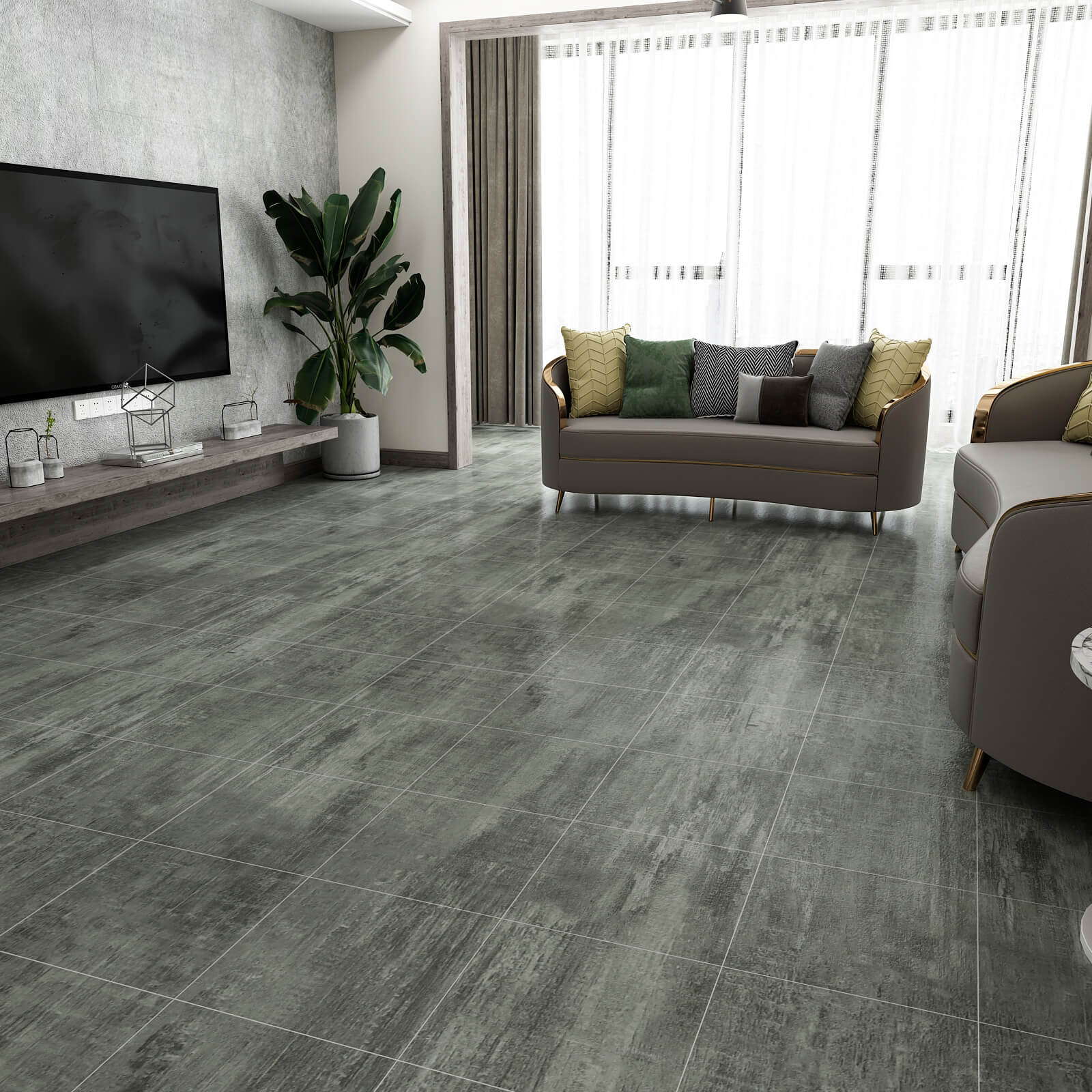 self-adhesive-vinyl-flooring-for-living-room-distressed-grey-concrete