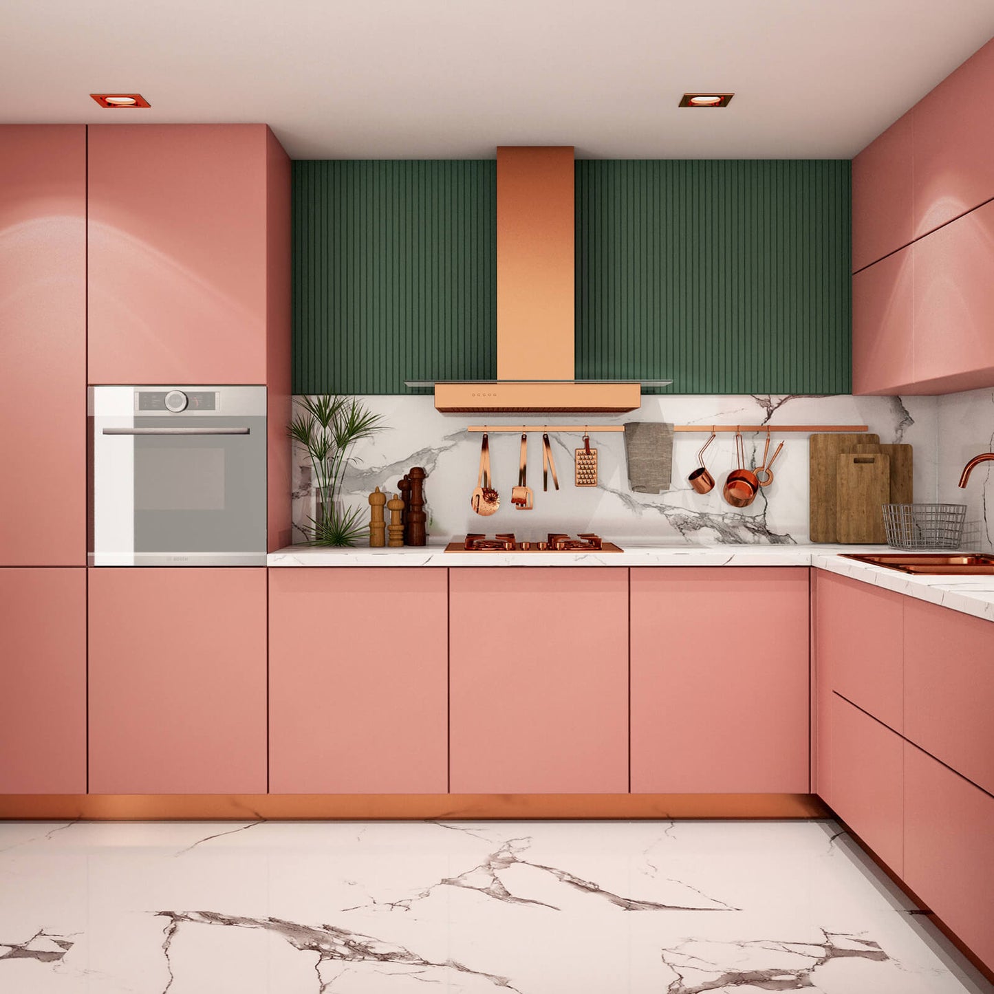 self-adhesvie-pink-contact-paper-for-kithen-cabinets