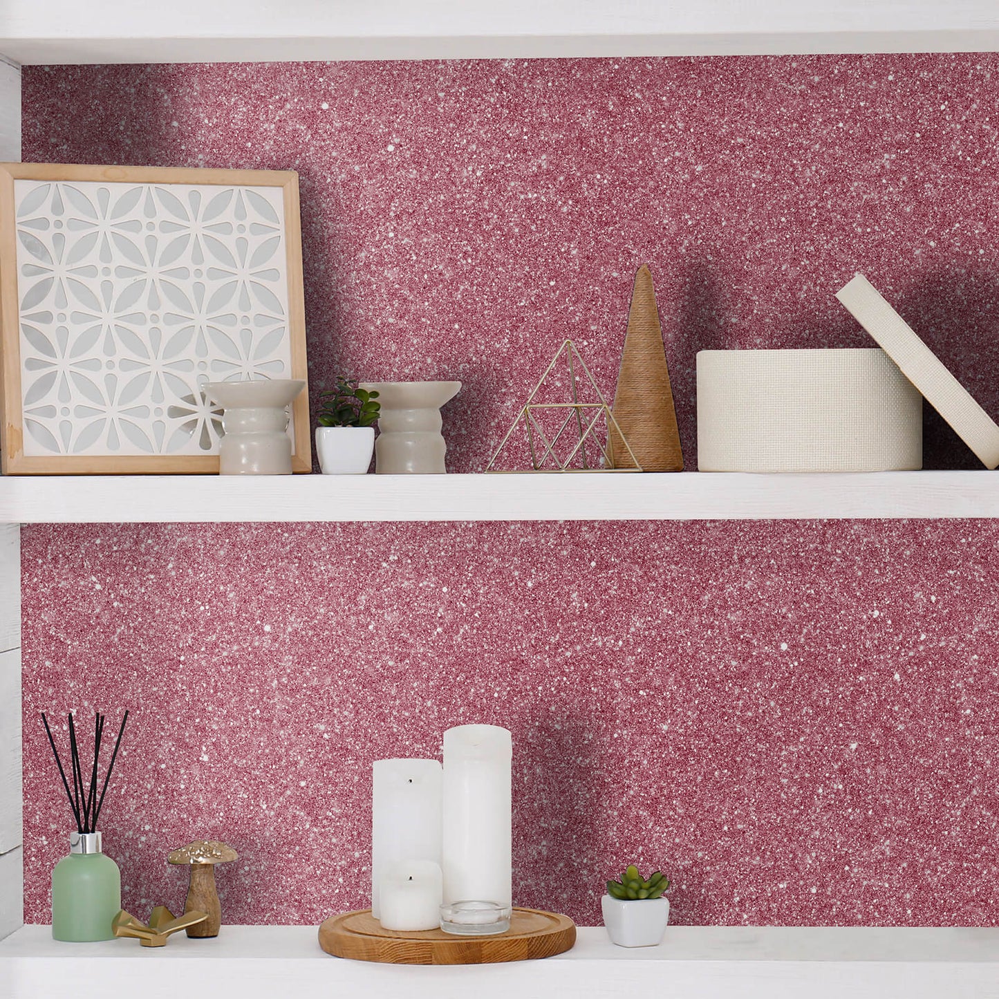 shimmering-rose-gold-glitter-contact-paper-for-shelf-liner