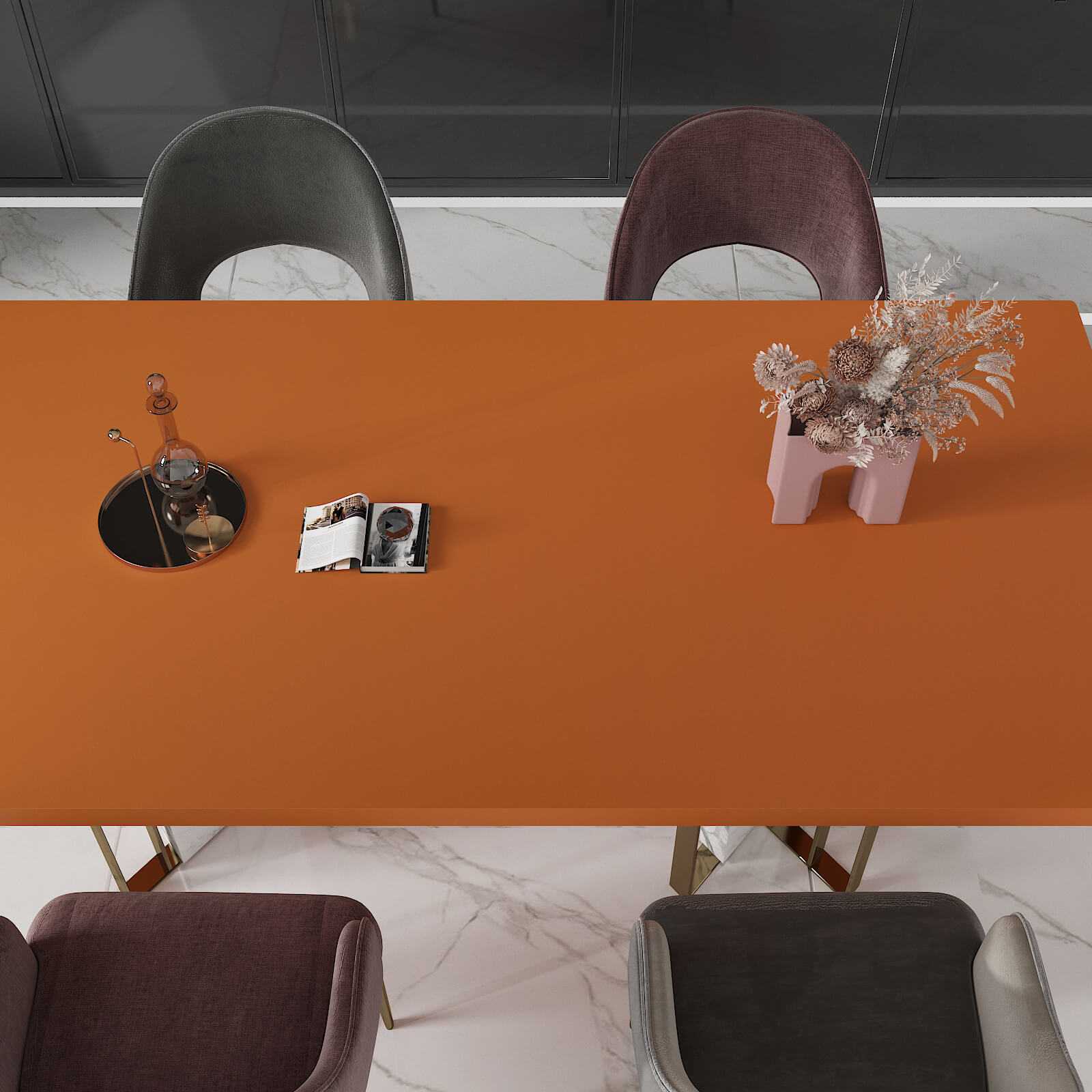   waterproof-vinyl-sticker-for-countertops-burnt-orange-plain-color