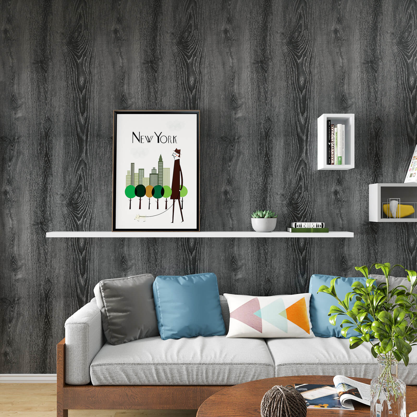 wood-grain-wallpaper-for-living-room-walls